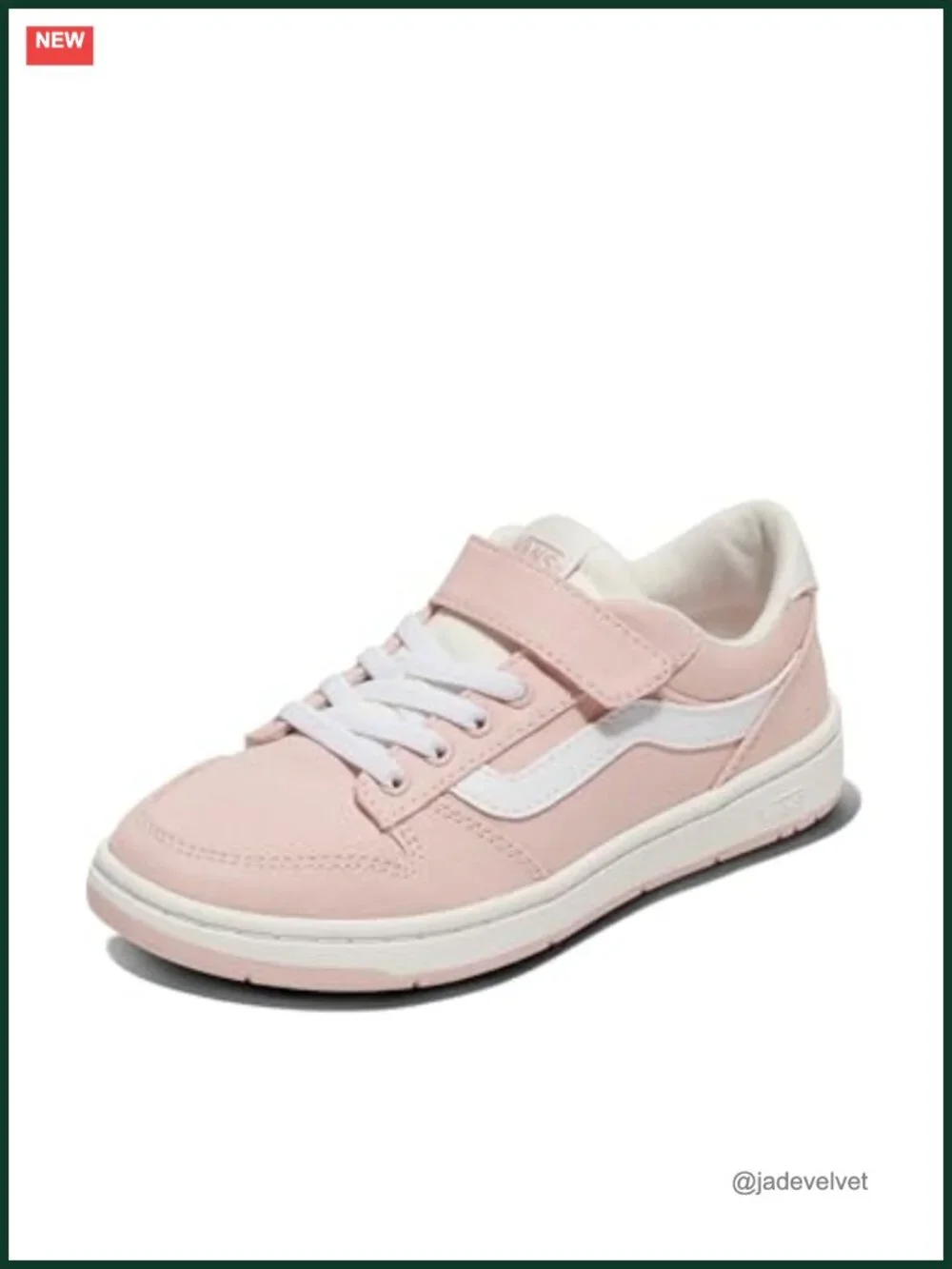 Girls Retro Court Fashion Sneakers with No-Tie Elastic Laces and Hook-and-Loop